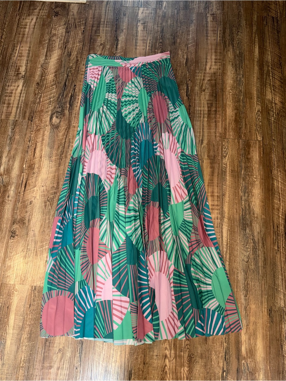 ba&sh NWOT- Bash NEO Maxi Skirt in Green, Pink and Teal